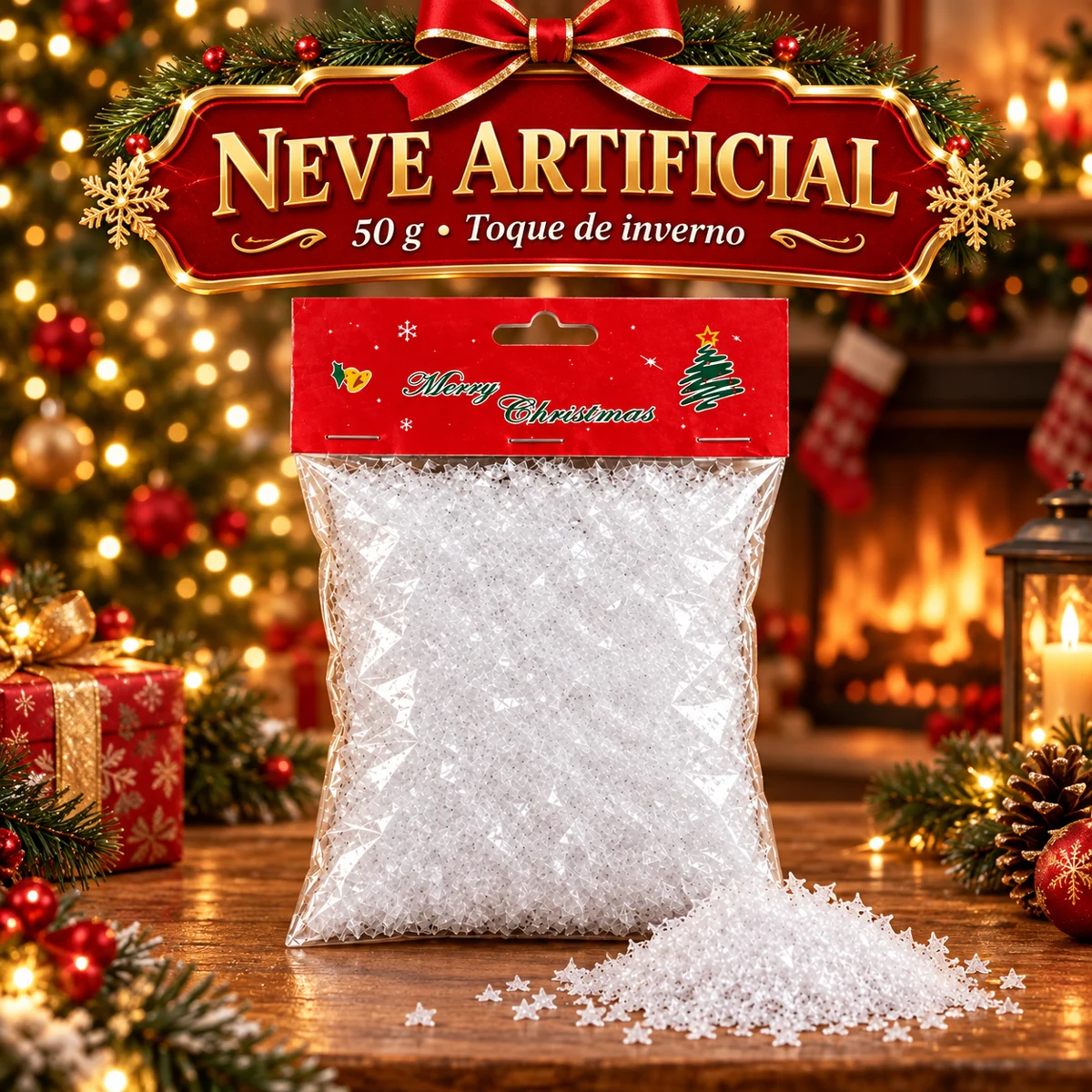 Neve Artificial 50G — Toque de Inverno